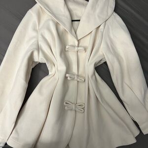 Elegant Cream Women's Coat